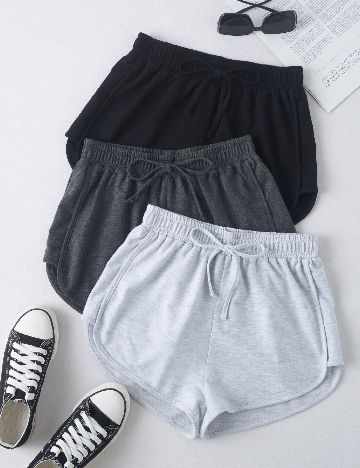 Set Pantaloni scurti 3 perechi SHEIN, mix culori