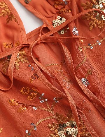 Top SHEIN, portocaliu