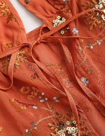 Top SHEIN, portocaliu