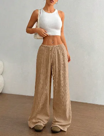 Pantaloni SHEIN, maro