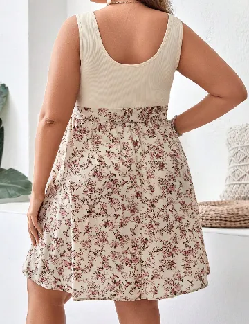 Rochie scurta SHEIN CURVE, floral print