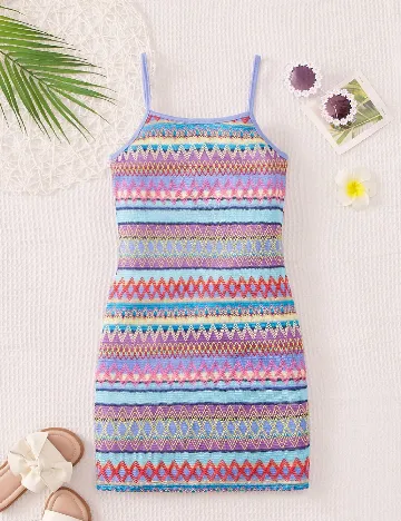 Rochie Shein Kids, mix culori
