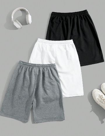 Set Pantaloni scurti 3 perechi SHEIN, mix culori