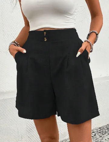 Pantaloni scurti SHEIN, negru