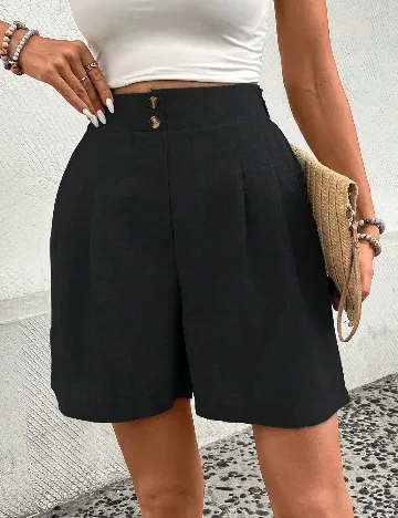 Pantaloni scurti SHEIN, negru
