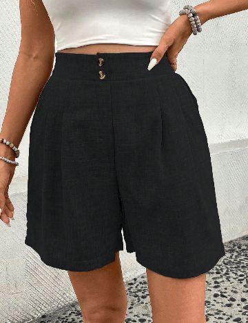 Pantaloni scurti SHEIN, negru
