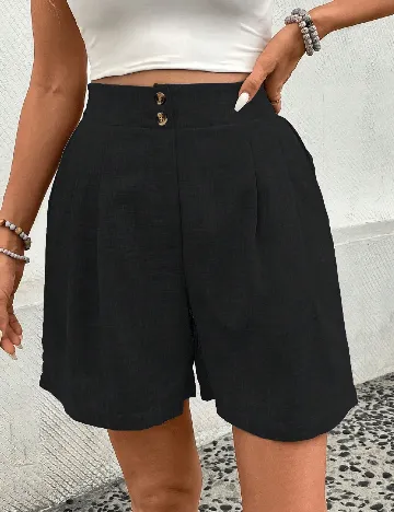 Pantaloni scurti SHEIN, negru
