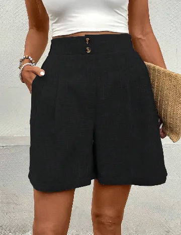 Pantaloni scurti SHEIN, negru