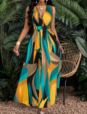 Rochie lunga SHEIN, mix culori