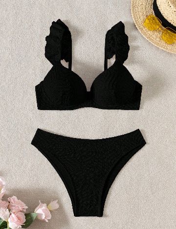 Costum de baie SHEIN, negru
