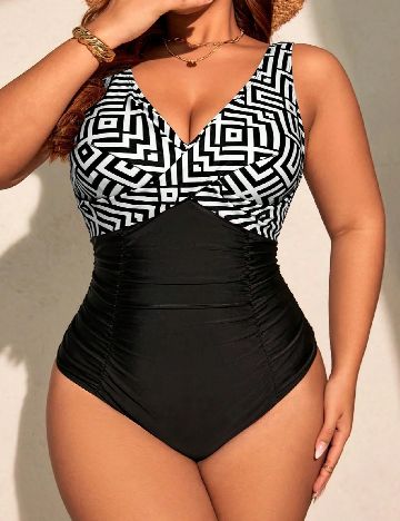 Costum de baie SHEIN CURVE, negru