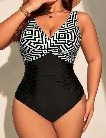 Costum de baie SHEIN CURVE, negru