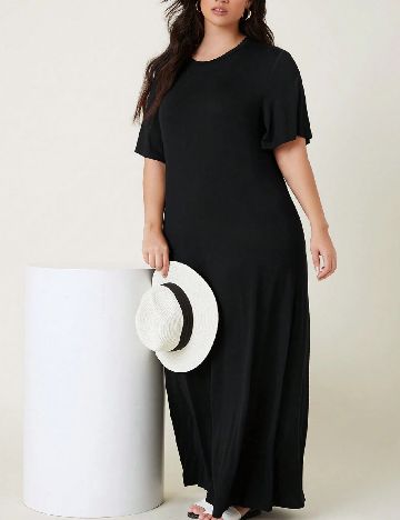 Rochie lunga SHEIN CURVE, negru