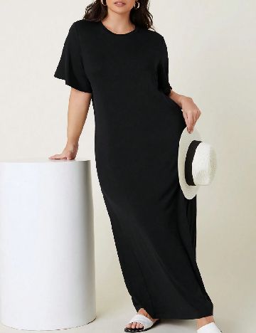 Rochie lunga SHEIN CURVE, negru