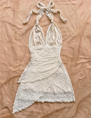 Rochie scurta SHEIN, crem