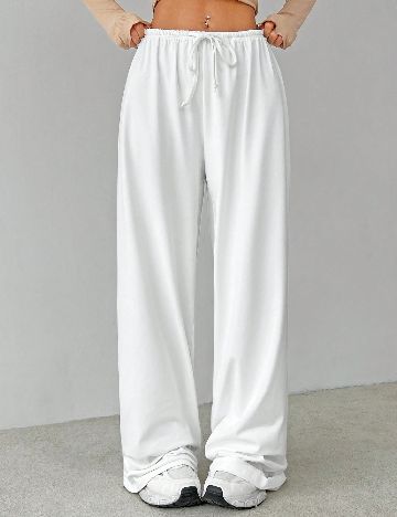 Pantaloni SHEIN, alb