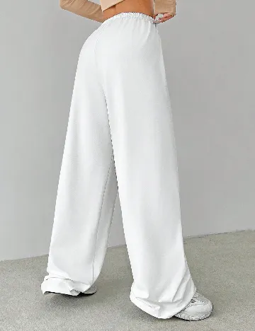 Pantaloni SHEIN, alb