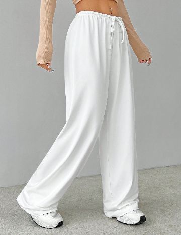 Pantaloni SHEIN, alb