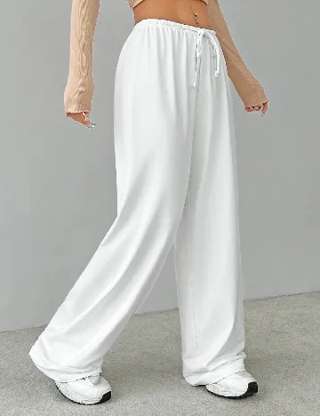 Pantaloni SHEIN, alb