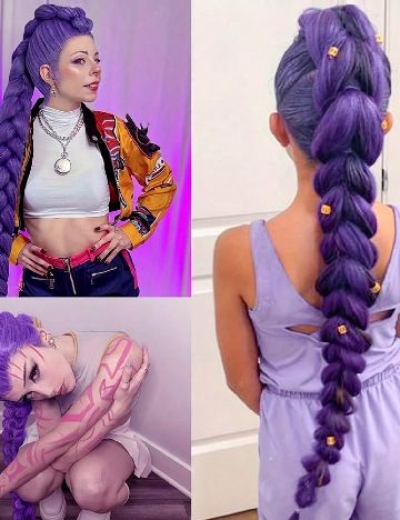 Extensie de par SHEIN, mov