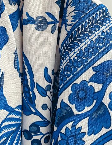 Rochie medie SHEIN, alb/albastru