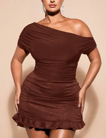 Bluza SHEIN CURVE, maro