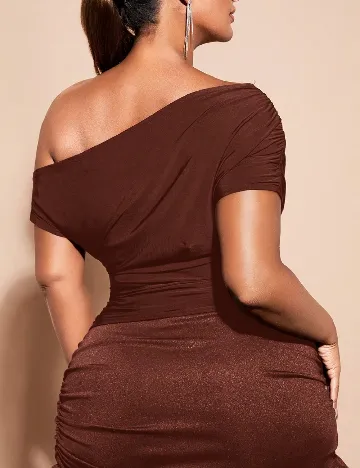 Bluza SHEIN CURVE, maro