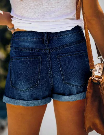 Pantaloni scurti SHEIN, albastru