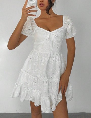 Rochie scurta SHEIN, alb