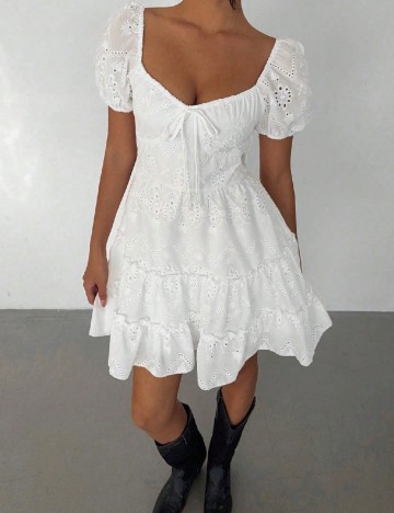 Rochie scurta SHEIN, alb