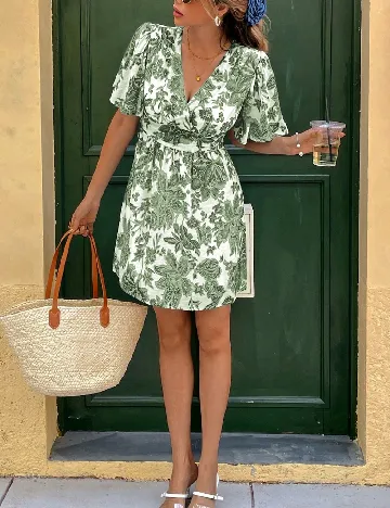 Rochie scurta SHEIN, verde