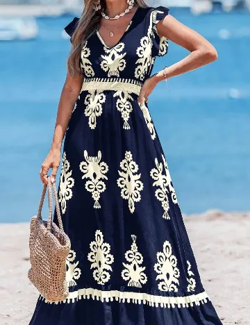 Rochie lunga Emery Rose, bleumarin