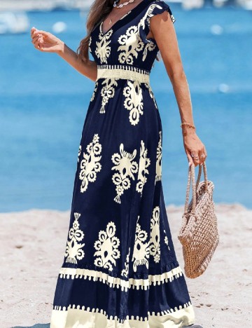 Rochie lunga Emery Rose, bleumarin