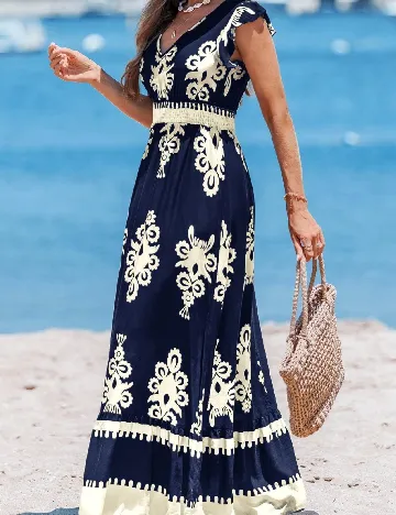 Rochie lunga Emery Rose, bleumarin