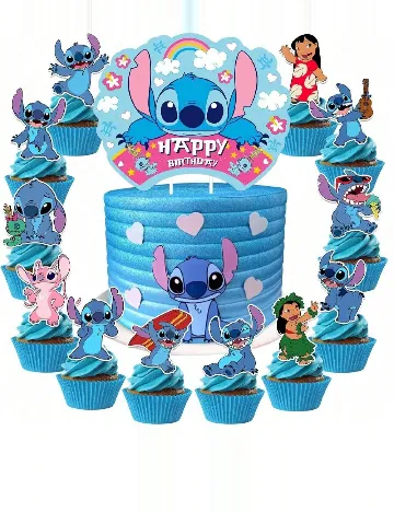 Set accesorii pentru tort, 25 bucati SHEIN, albastru