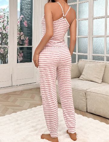 Pijama SHEIN, roz/alb