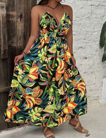 Rochie lunga SHEIN CURVE, mix culori