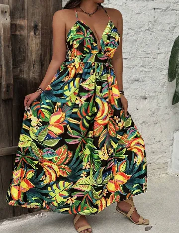 Rochie lunga SHEIN CURVE, mix culori