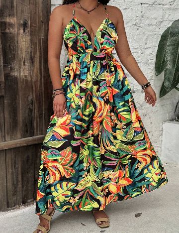 Rochie lunga SHEIN CURVE, mix culori