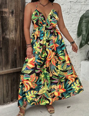 Rochie lunga SHEIN CURVE, mix culori