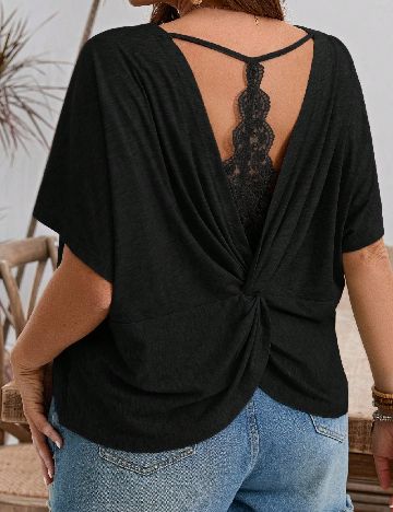 Bluza SHEIN CURVE, negru