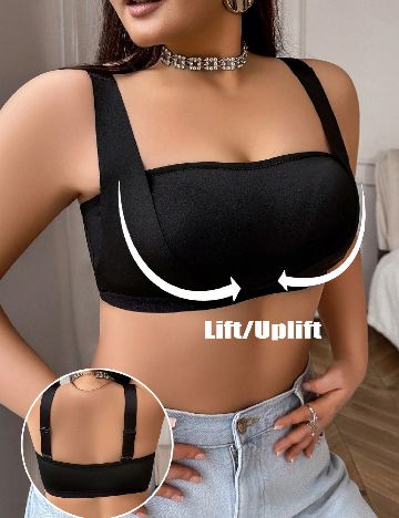 Bustiera SHEIN CURVE, negru