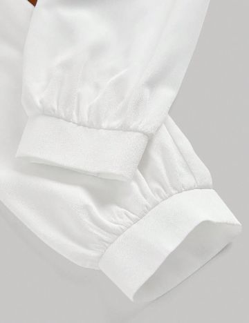 Camasa SHEIN, alb/maro