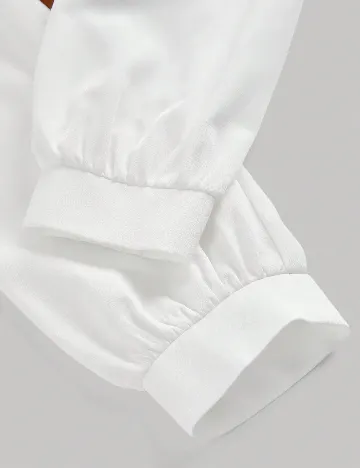 Camasa SHEIN, alb/maro