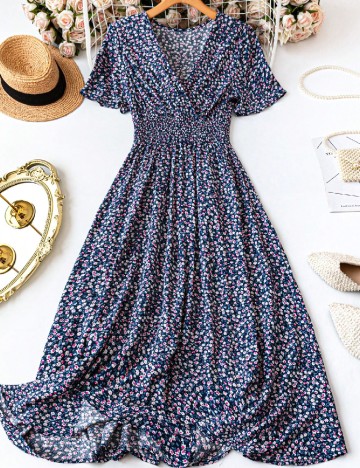 Rochie medie SHEIN, floral print