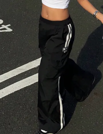 Pantaloni Shein Kids, negru