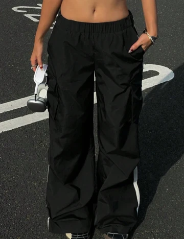 Pantaloni Shein Kids, negru