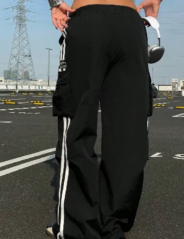 Pantaloni Shein Kids, negru