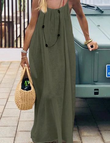 Rochie lunga SHEIN CURVE, verde