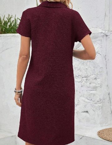 Rochie scurta Emery Rose, visiniu